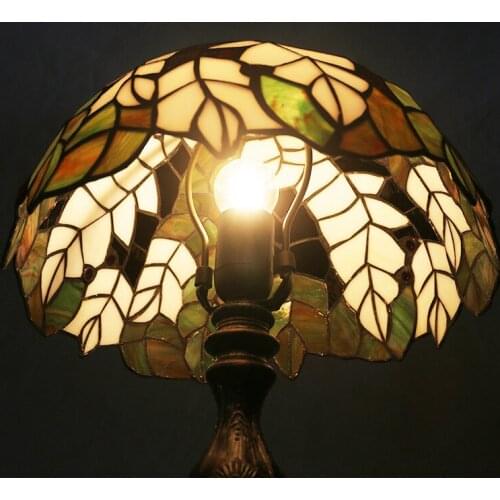 Tiffany Table Lamp Stained Glass European Baroque Classic for Living Room E27 110-240V