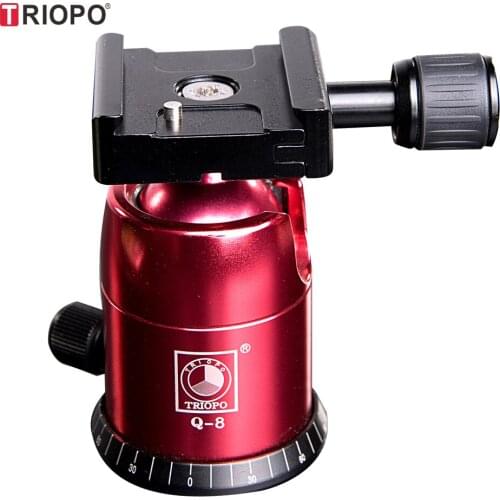 Triopo Red Color photography Camera Pan Tripod Head Cradle Head