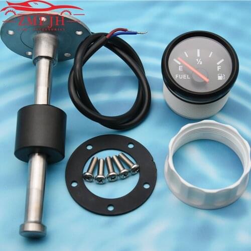 Universal Car Boat Fuel Level Sensor for 0~190 ohm 52mm Fuel Level Gauge with 150 200 250 300 350 400 600 mm Fuel Sending Unit