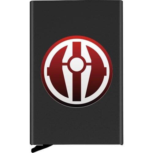 High Quality Metal Men Women Credit Card Holder Classic Galactic Empire Printing Travel ID Cardholder Case Rfid Pocket Wallet