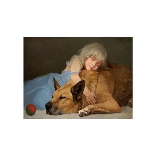 YIKEE diamond embroidery full dog Home Decor Drill Resin DIY Mosaic Diamond Embroidery Flowers k118