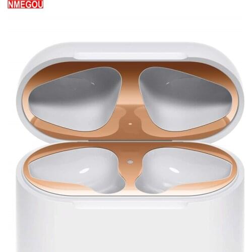 Dust Guard for Apple Airpods Bluetooth Earphone Metal for Airpods 2 Air Pods Wireless Headphone Charging Box Dust Proof