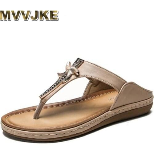 MVVJKE Women slipper 2020 ladies summer beach shoes women wedges heels striped fashion summer leather shoes shoes for women