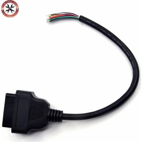 10pcs/lot Obd2 Extension Cable Adapter Obd ii Cable Car Diagnostic Cables 16pin For Cars Free Shipping