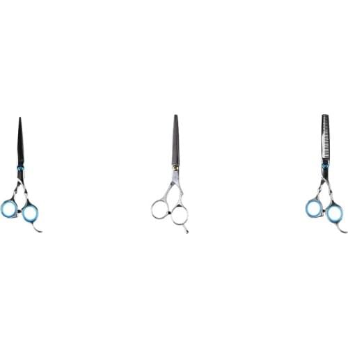 3pcs 6Inch Barber Hair Scissor Hair Cutting Thinning Shears for Home Barber