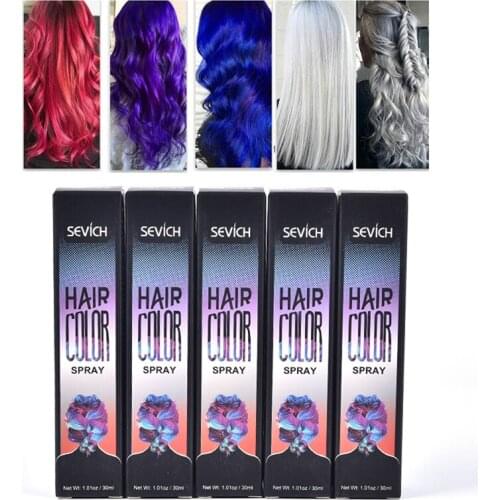 30ml Hair Color Spray 5 Colors Temporary Hair Color Dye Washable Unisex Instant Hair Styling Coloring Products