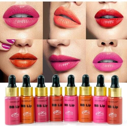 8PC Korea Glow BB Lip 10 Bottles 5ml Ampoule Essence Set BB Lip Essence Pigment BB Cream Set For Lip Gloss