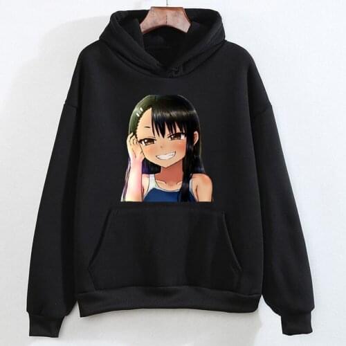 Harajuku Nagatoro Hayase Anime Hoodies Sweatshirts Boys/Girls Pullover Hooded Clothes Print Nagatoro Hayase Tops Anime Hoodies