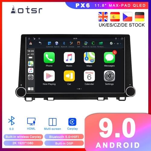 Max-PAD Android 9.0 PX6 For Honda CRV 2017 2018 2019 Car DVD Player GPS Navigation Auto Radio Stereo Multimedia player HeadUnit