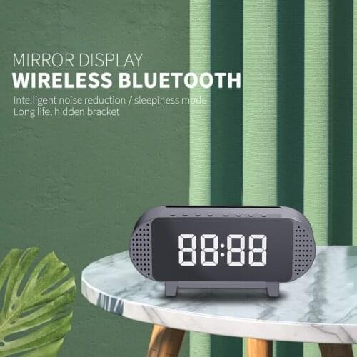 Bluetooth Speaker Portable Wireless Speaker Sound System 3D Stereo Music Surround Soundbar TF AUX USB Digital Electronic Clock