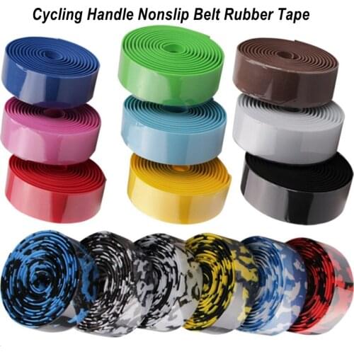 2PCS Bicycle Road Bike Handlebar Tape Steering Wheel Cover Cycling Anti-Slip Rubber Sponge straps Cycling Handlebar Accessories