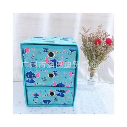 Disney Stitch TSUM Aliens StellaLou Anime Figures Cartoon Product Cosplay Accessories Children Storage Box Toy Gift