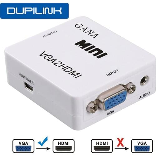 VGA Male to HDMI Female Adapter Converter Cable With 3.5 mm Audio Output 1080P VGA to HDMI for PC laptop to HDTV Projector ps4