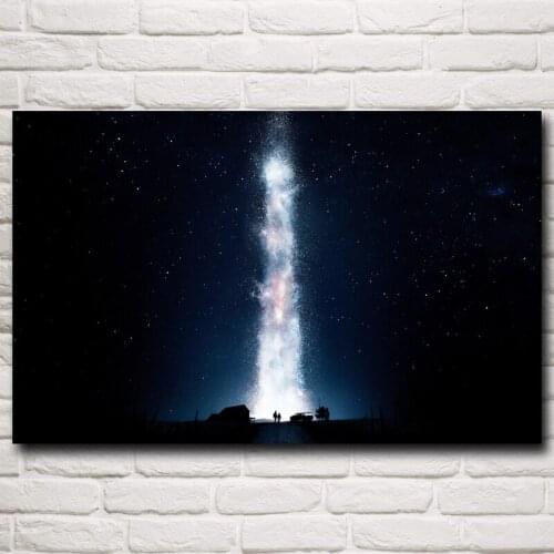 Christopher Nolan Interstellar Space Stars Movie Posters and Prints Art Silk Painting Modern Home Decoration Living Room Picture