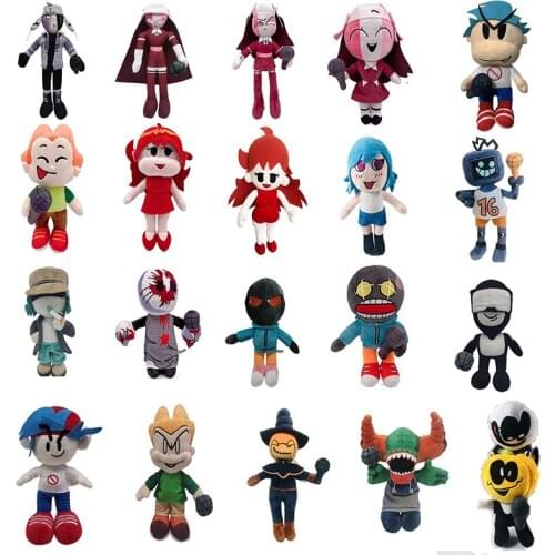 Ｎew Soft Spooky Skid Pump Boyfriend Lemon Monster Stuffed FNF Boy Dolls Friday Night Funkin Plush Toys Halloween Gifts