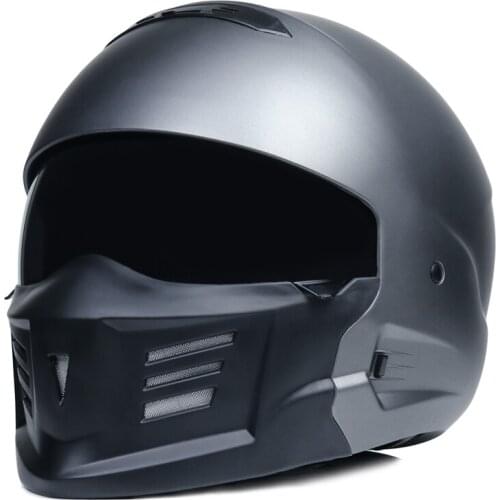 Retro Motorcycle Scorpion Helmet Locomotive Personality Combination Full-helmet Composite Half Helmet