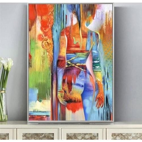 Wall Art Canvas Print Figure Painting Abstract Beauty Picture For Living Room Home Decor No Frame