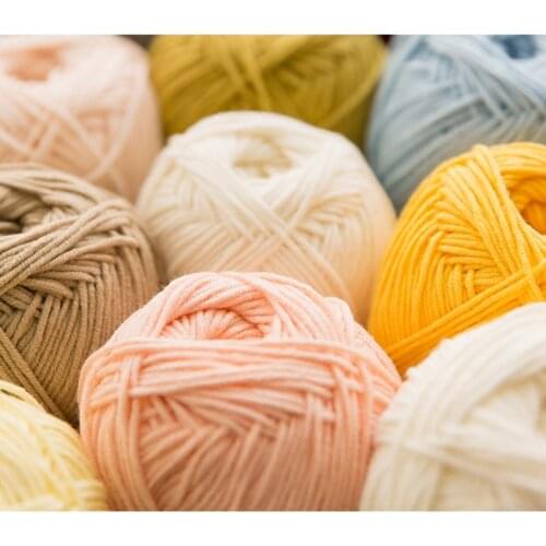 100g/pc New Mommy Hand 5 Unit Combed Cotton Milk-Ball Baby Crochet DIY Material Hand-Woven Doll