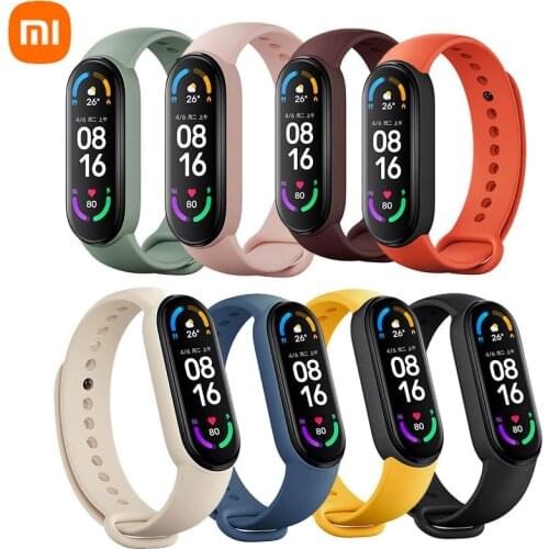 Original Xiaomi band 6 replacement wristband flexible TPU material replacement band stable anti falling Bracelet 6