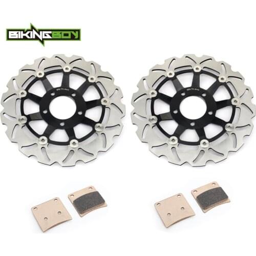 BIKINGBOY For Suzuki GSX 600 750 F GSX600F GSX750F Katana 89 91 92 93 94 95 96 97 Front Brake Discs Disks Rotors Pads 290mm Set