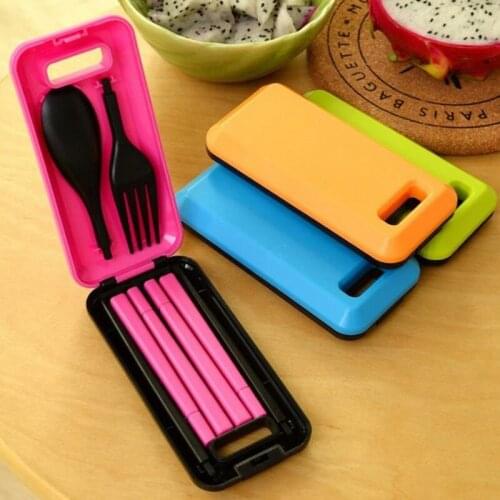 Portable Folding Travel Dinnerware Set Tableware Cutlery Fork For Camping Picnic Kids Adult for Bento Lunch F20173383