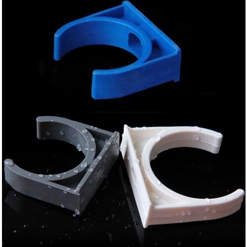 PVC U-Type Pipe Clamp Fitting Plastic Clip 20mm 25mm 32mm 40mm 50mm Tube Holder Plumbing Accessorie Fixed With Screws 5/10/20Pcs