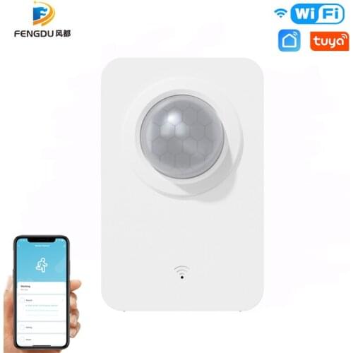 Smart Life Battery Powered WiFi Tuya PIR Motion Sensor Detector PIR Infrared Detector Human Body Sensor Home Alarm System