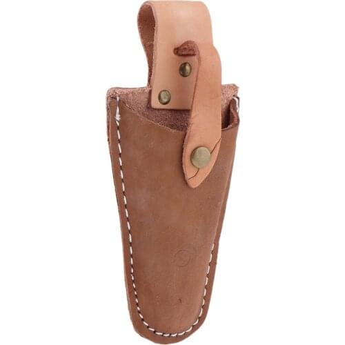 Thick Leather Pouch Bag for Pruning Shears with Loop Garden Scissors Sheath