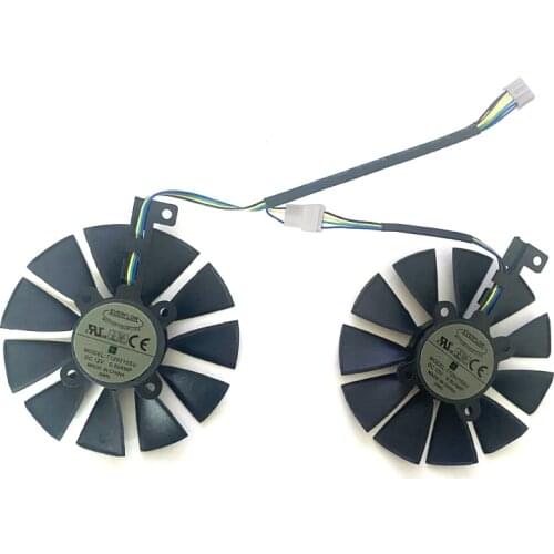 2PCS 87MM PLD09210S12HH T129215SU DC 12V 4PIN GTX1060 GPU FAN For ASUS GTX 1060 1070 RX 480 RX470 Graphics Card Cooling Fans