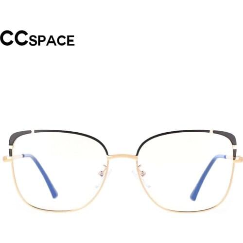 53370 Anti Blue Light Metal Optical Glasses Frames Spring Leg Women Tr90 Fashion Computer Eyeglasses Lentes Filtro Azul Mujer