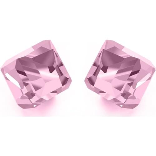 2pair/lot New Crystal Stud Earring With Stones For Women Cubic Rhinestone Non-allergic Earing Girls Wedding Jewelry Female Gift