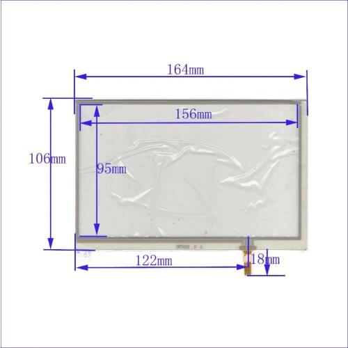 ZhiYuSun POST 7.1 touch screen 164*106 mm welding NEW GLASS for GPS touch PANEL free shipping XWT628