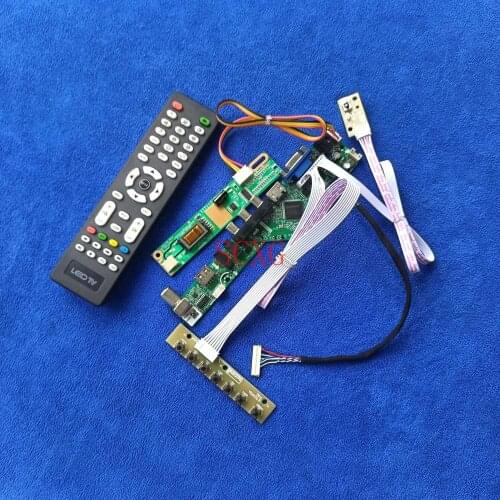 20-Pin LVDS Analog signal HDMI-compatible USB VGA Fit LP121X04/LP121X05/LP121X1 1024*768 KitScreen controller driver board 1CCFL