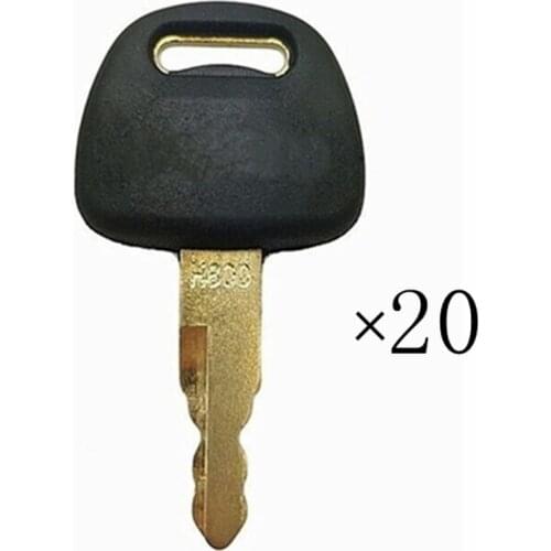 20Pc Starter Ignition Lock Key For Hitachi ZAX EX60 EX70 EX120 EX200 Excavator