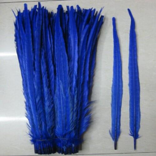 50PCS blue Natural pheasant tail feathers 50-55 cm / 20-22 inches pheasant feathers centerpieces wedding decorations