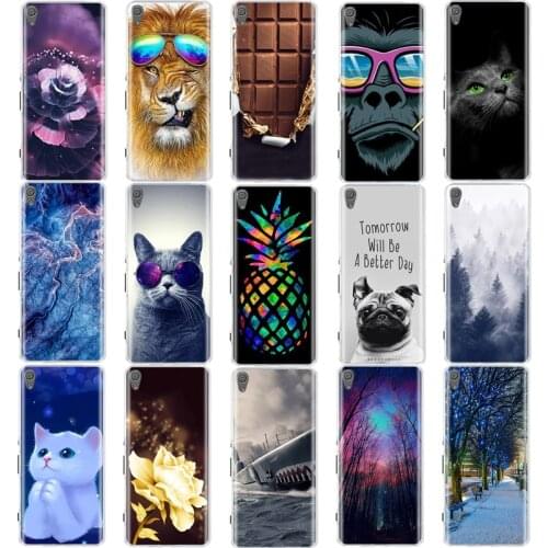 For Sony Xperia XA / XA1 Plus / XA1 Ultra Case Cover Soft Silicone TPU Bags 3D Cute Shell For Sony XA F3111 F3112 Phone Cases