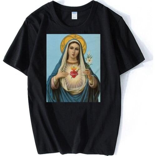 Virgin Mary Easter Jesus Ideal Gift Present Unisex Retro Cool T-shirt New Men Better Crazy T Shirt Cotton Tshirt Hip Hop Tees