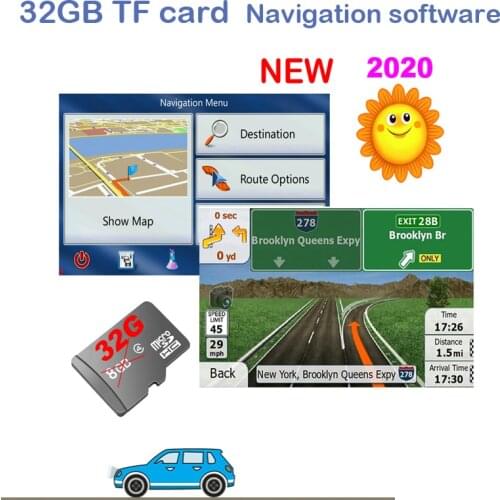 GPS map micro SD cards 32GB for windows ce 6.0 Android New latest Map free update for Gps Navigation Europe/Russia/spain etc