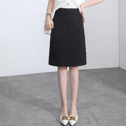 KUANGNAN High-waisted Pencil Skirts