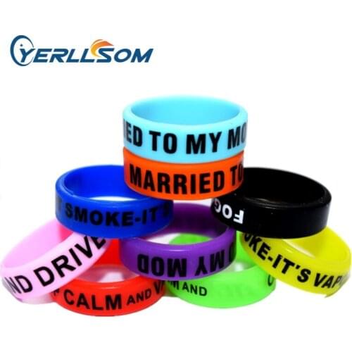YERLLSOM 200pcs/Lot High Quality Custom Personal Vape Bands For Events Y21021701