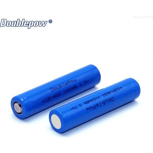 14650 3.7V 1100mah Rechargeable Li-ion Battery for LED Flashlight