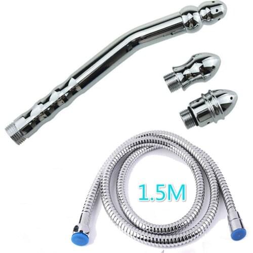 Metal Anal Sex Plug Anus Enema Cleaner Toys For Men Woman Enema adult games sex toy for couple sex toy anal shower anal plug