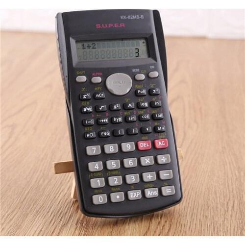 10PCS New Function Calculator 82MS Handheld Multi-function 2-Line Display Digital LCD Scientific Calculator