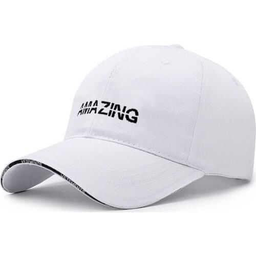 Wholesale Spring Cotton Cap AMAZING Embroideried Baseball Cap Snapback Hat Summer Cap Hip Hop Cap For Men Women Multicolor Hats