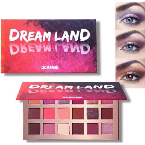 18 Colors Eyeshadow Palette Peach Color Matte Cosmetics Natural Long-lasting Eye Shadow Makeup Set Make up Kit for Beauty