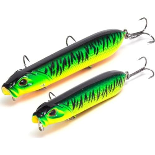 MaoKe 1pcs Pencil Sinking Fishing Hard Lures Floating Wobbler 80/100mm 11.5/17g Top Bass Long Casting Artificial Trolling Bait