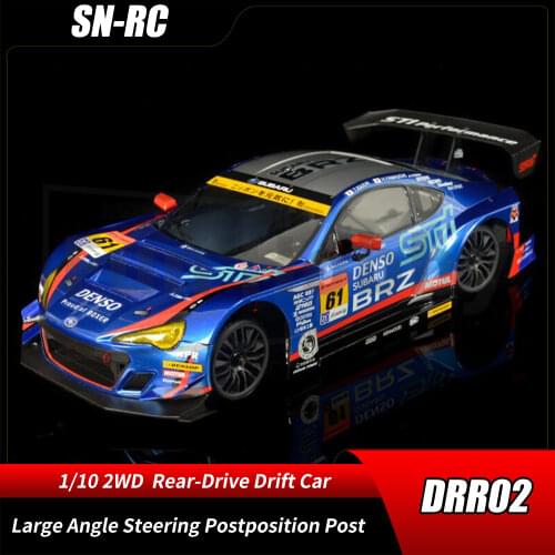 RC Model Cars SN-RC DRR-02 DRR02 1/10 2WD Large Angle Steering Postposition Post Rear-Drive Drift Car Vehicle