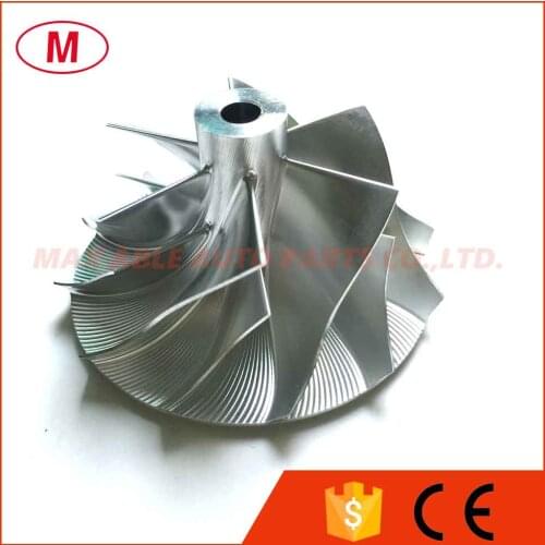 RHF5 41.80/54.00mm 6+6 blades Reverse High Performance Turbo Billet compressor wheel/Aluminum 2618/Turbocharger Milling wheel