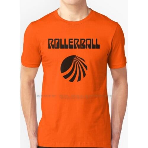 Rollerball Houston Fan Shirt T Shirt 100% Pure Cotton Rollerball Houston Orange Retro Vintage Scifi Science Fiction Future