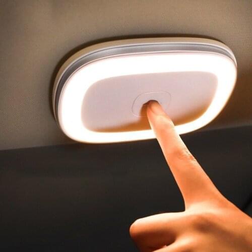 Touch Reading Light Magnetic LED Auto Styling Night Light Car Interior Light Ceiling Lamp Read Light Rechargeable USB Charging